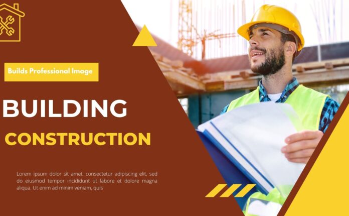 Black and Yellow Professional Building Construction Presentation