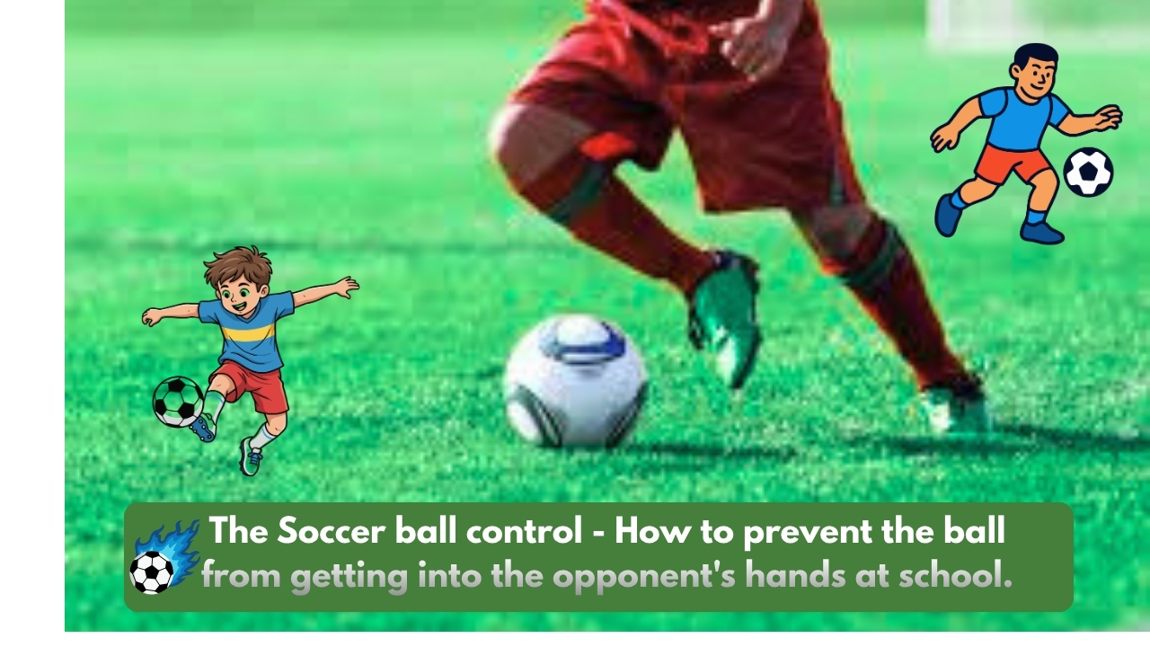 The Soccer ball control - How to prevent the ball from getting into the opponent's hands at school.