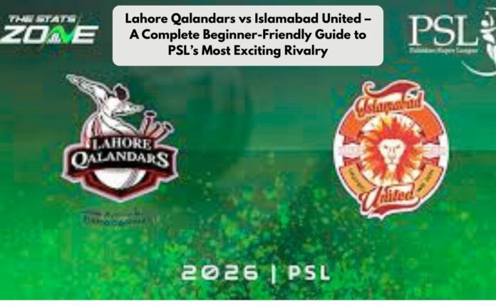 Lahore Qalandars vs Islamabad United – A Complete Beginner-Friendly Guide to PSL’s Most Exciting Rivalry