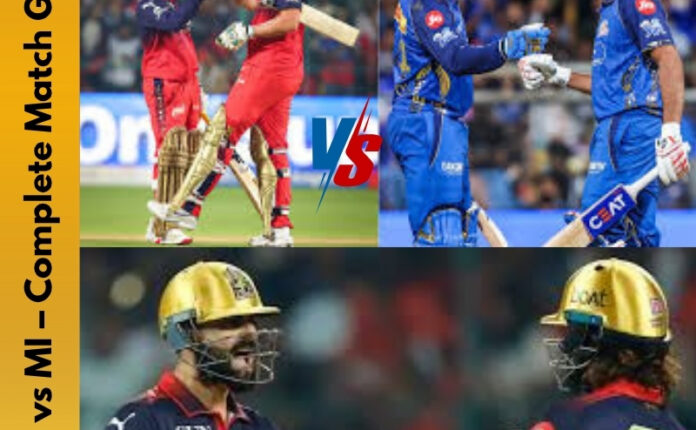 RCB vs MI – Complete Match Guide,