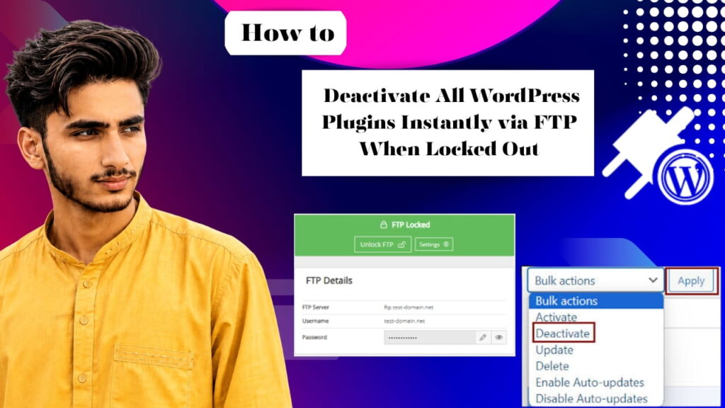 WordPress Plugins Instantly via FTP When Locked Out